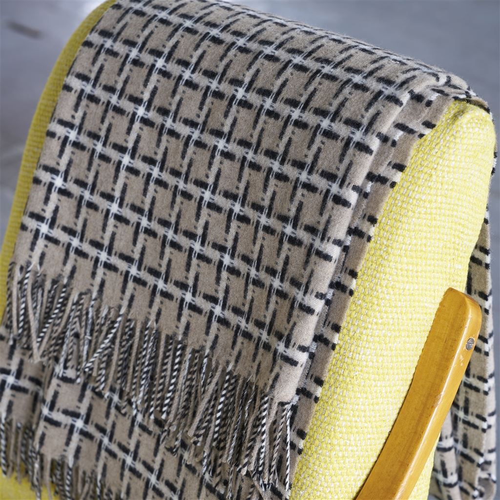 Merinowolle Decke CLARENDON NATURAL von Designers Guild