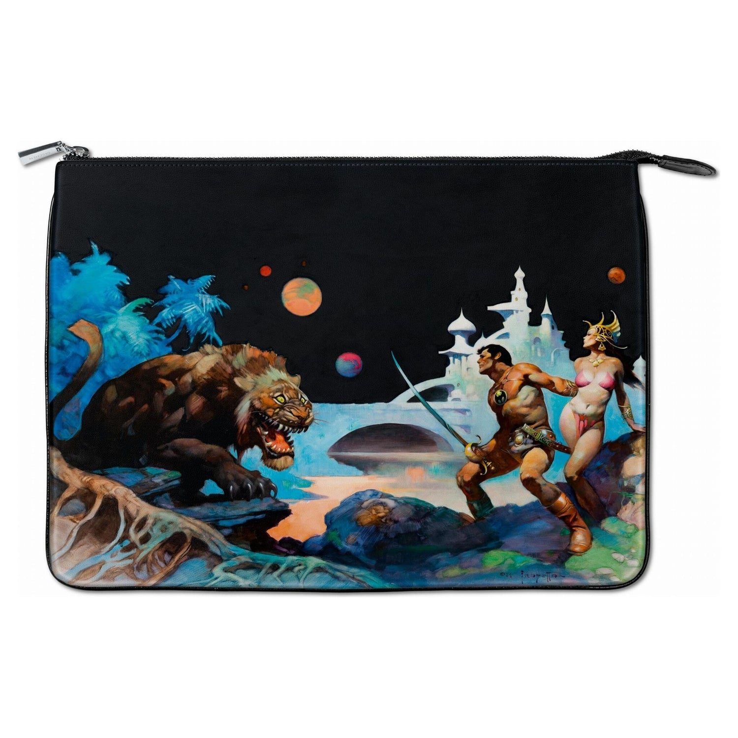 Taschen Pouch. Frank Frazetta als edle Kunsttasche, 35 x 26 cm