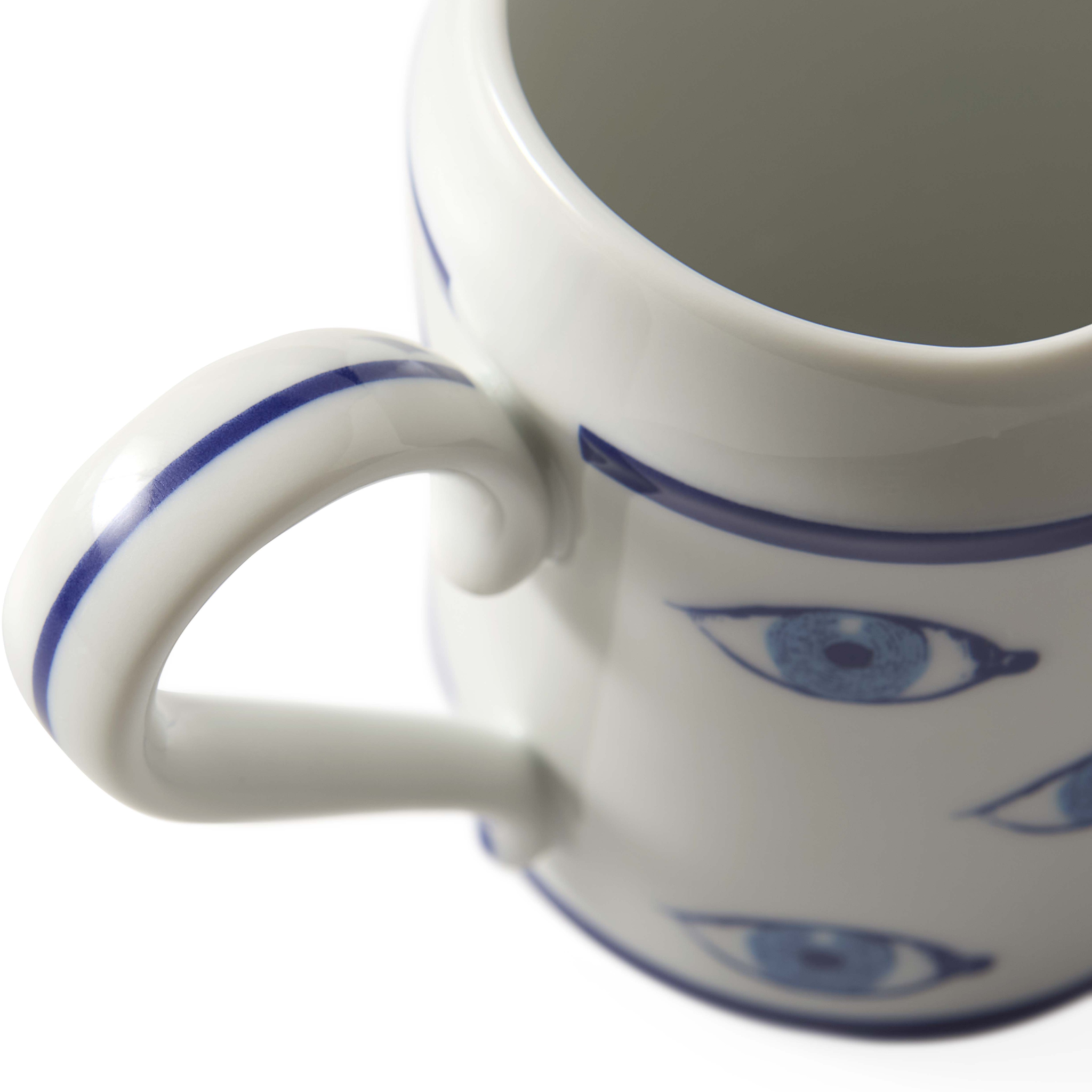 Elegantes Sahnekännchen mit kunstvollen Delfter Blau Verzierungen