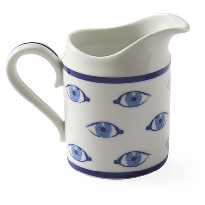 Luxuriöses DRUGGIST Milchkännchen von Jonathan Adler mit Goldakzenten