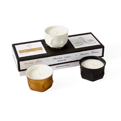 3er-Set Duftkerzen MUSE VOTIVE