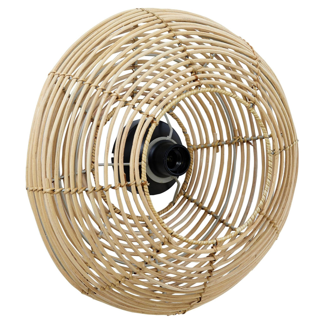 Wandleuchte Ø40x15 cm MILAN Rattan naturell in Braun