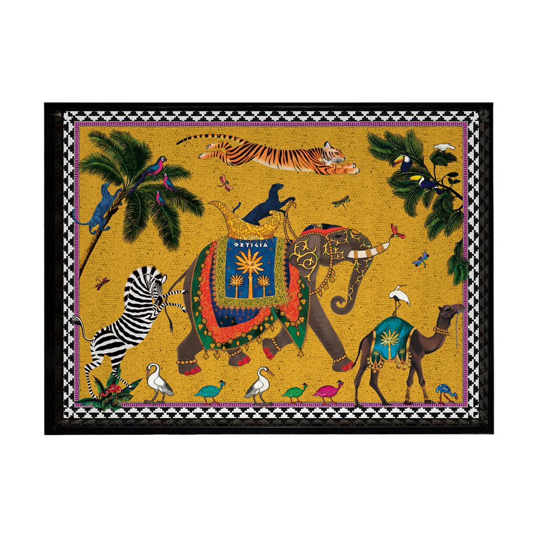 Tablett FLYING TIGER SAHARA von Ortigia Sicilia