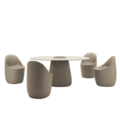 Outdoor Möbel - Cobble von Qeeboo in dove grey