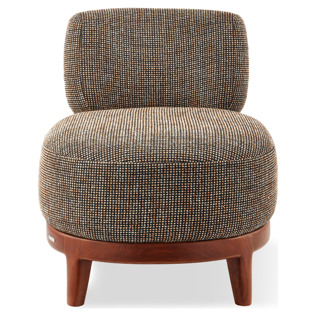 Fizz Lounge Chair in brauner Strukturpolsterung