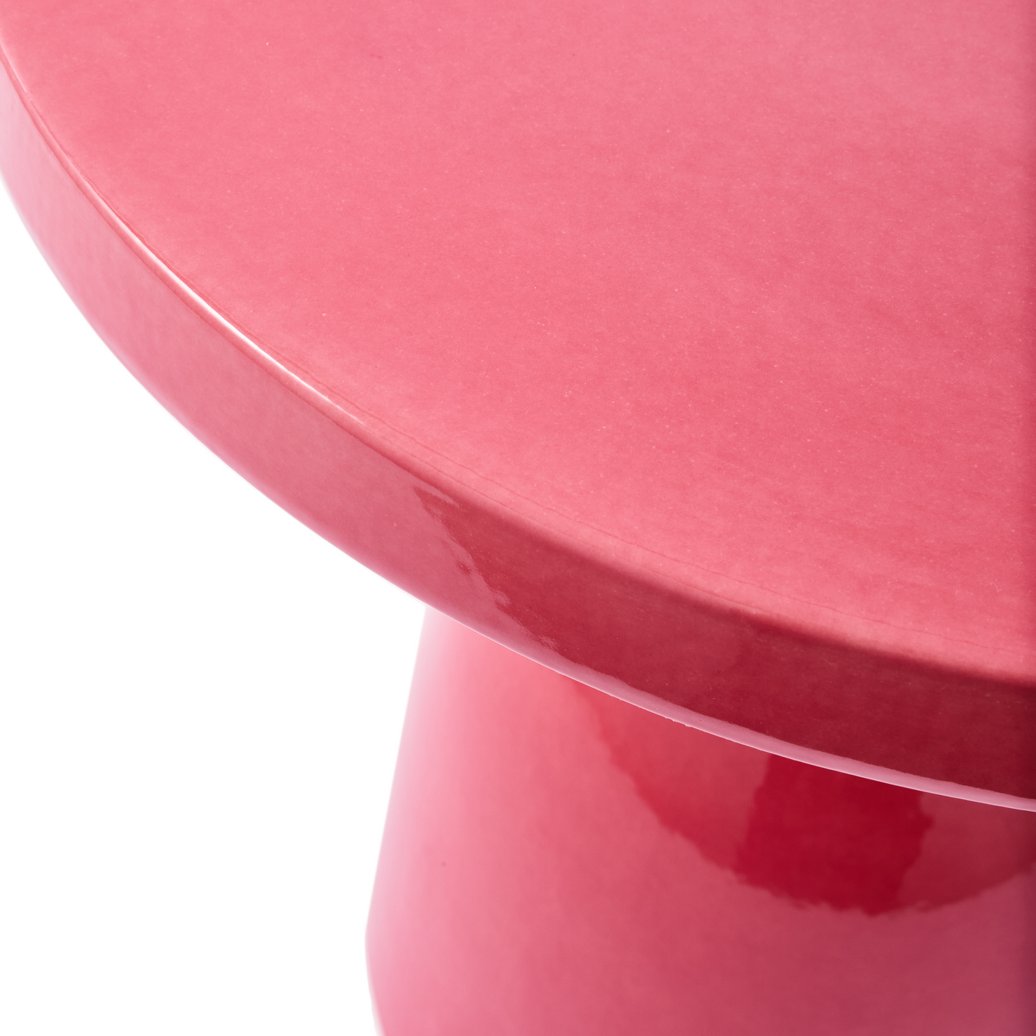 Pols Potten Beistelltisch Pawn in Pink mit kurviger Form