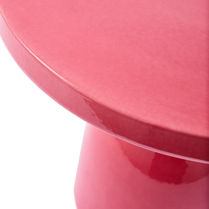 Pols Potten Beistelltisch Pawn in Pink mit kurviger Form