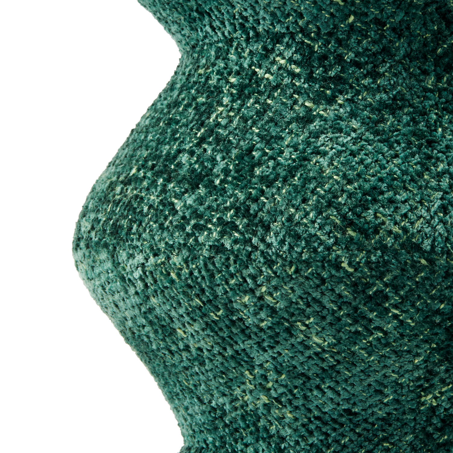 Modernes Sitzmöbel Zig Zag in textilem Grün