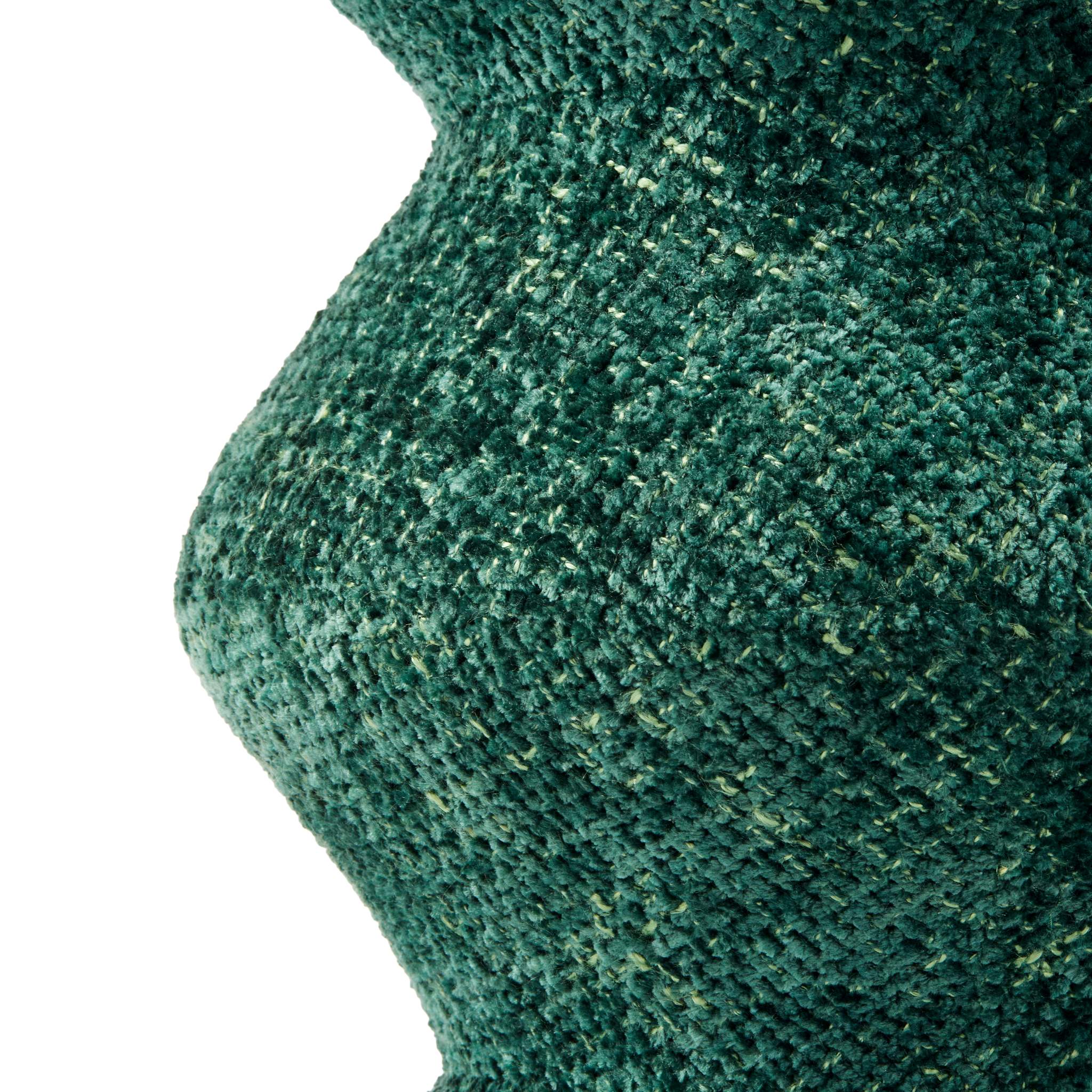 Modernes Sitzmöbel Zig Zag in textilem Grün