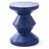 ZIG ZAG Outdoor Hocker von Polspotten in Dunkelblau mit matter Oberfläche