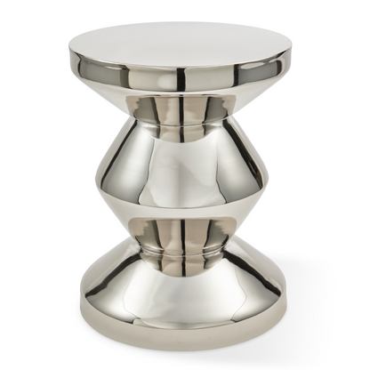 Taburete/mesa auxiliar Zig Zag de metal en varios colores