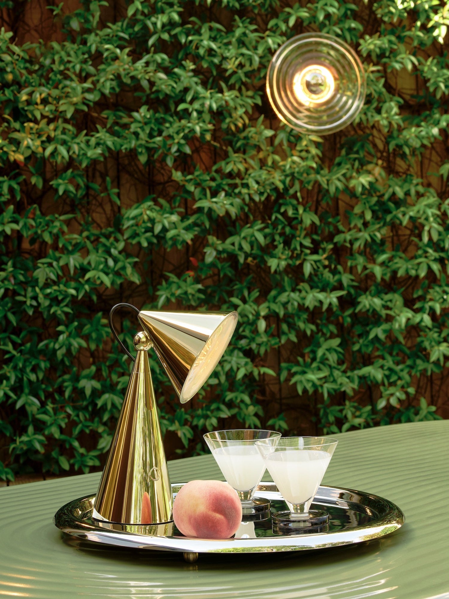 Garten - portable Tischleuchte in gold