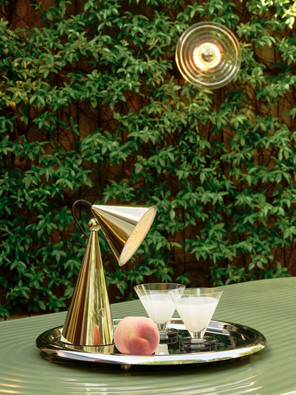 Garten - portable Tischleuchte in gold