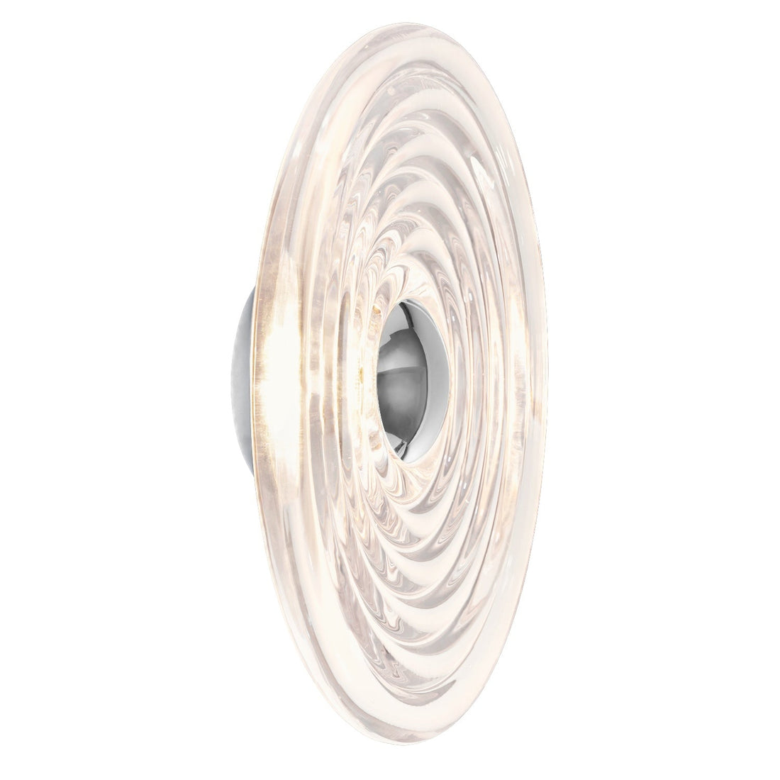 Wandleuchte Press Large Surface Light – Clear Pressed Glass