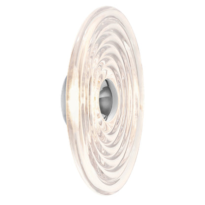 Wandleuchte Press Large Surface Light – Clear Pressed Glass