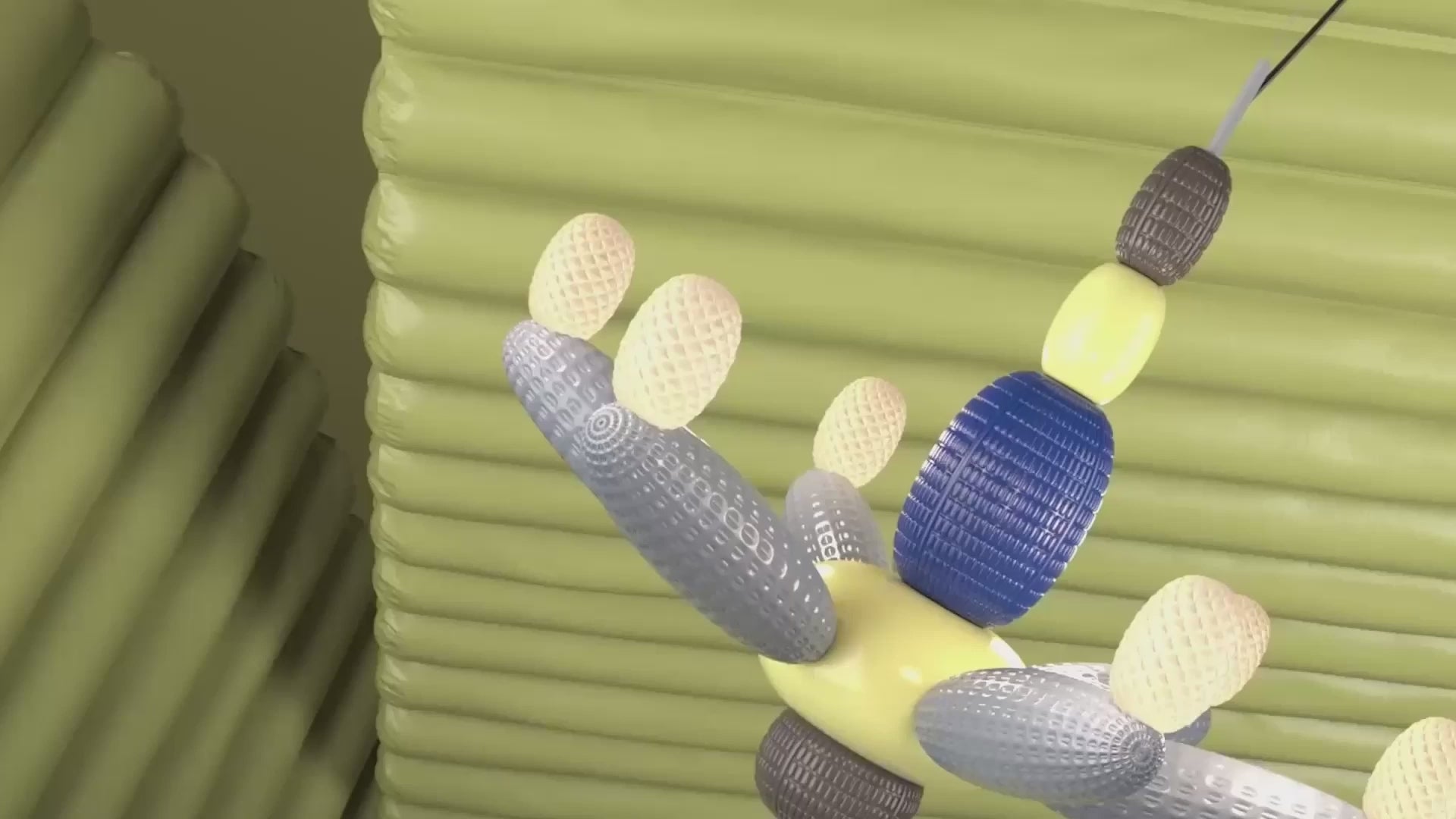 Video zu Hängeleuchte Soft Blown Chandelier – Blue Ø96 x H80 cm – Lladró