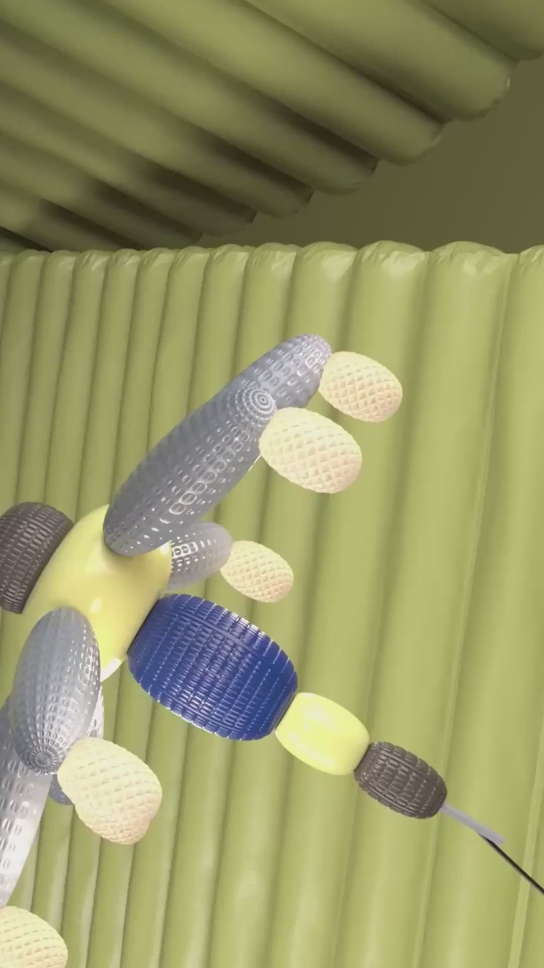 Lámpara SOFT BLOWN en color azul