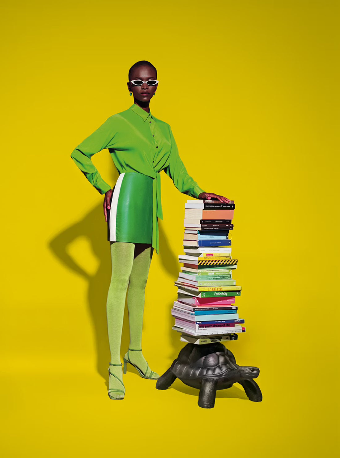 Turtle Carry Bookcase von Qeeboo – Kunstvolle Aufbewahrung in Schildkrötenform
