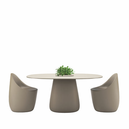 Outdoor Sitzgruppe Cobble Table 160 in der ottawa (dove grey)