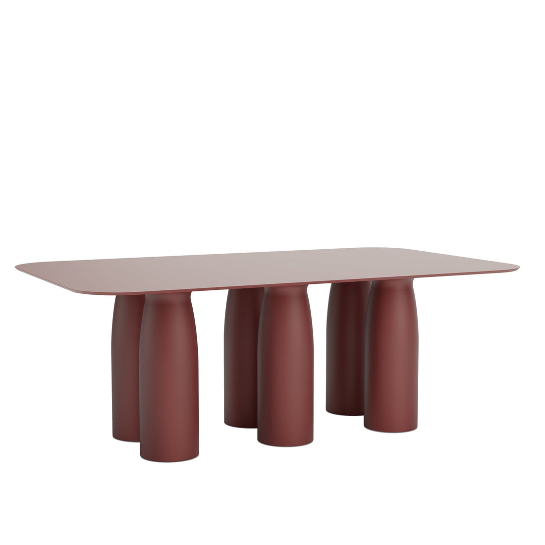 Esstisch TOTO 200 × 120 cm der Marke Qeeboo in Indian Red