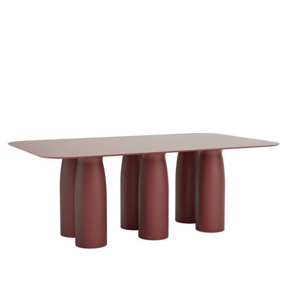 Esstisch TOTO 200 × 120 cm der Marke Qeeboo in Indian Red