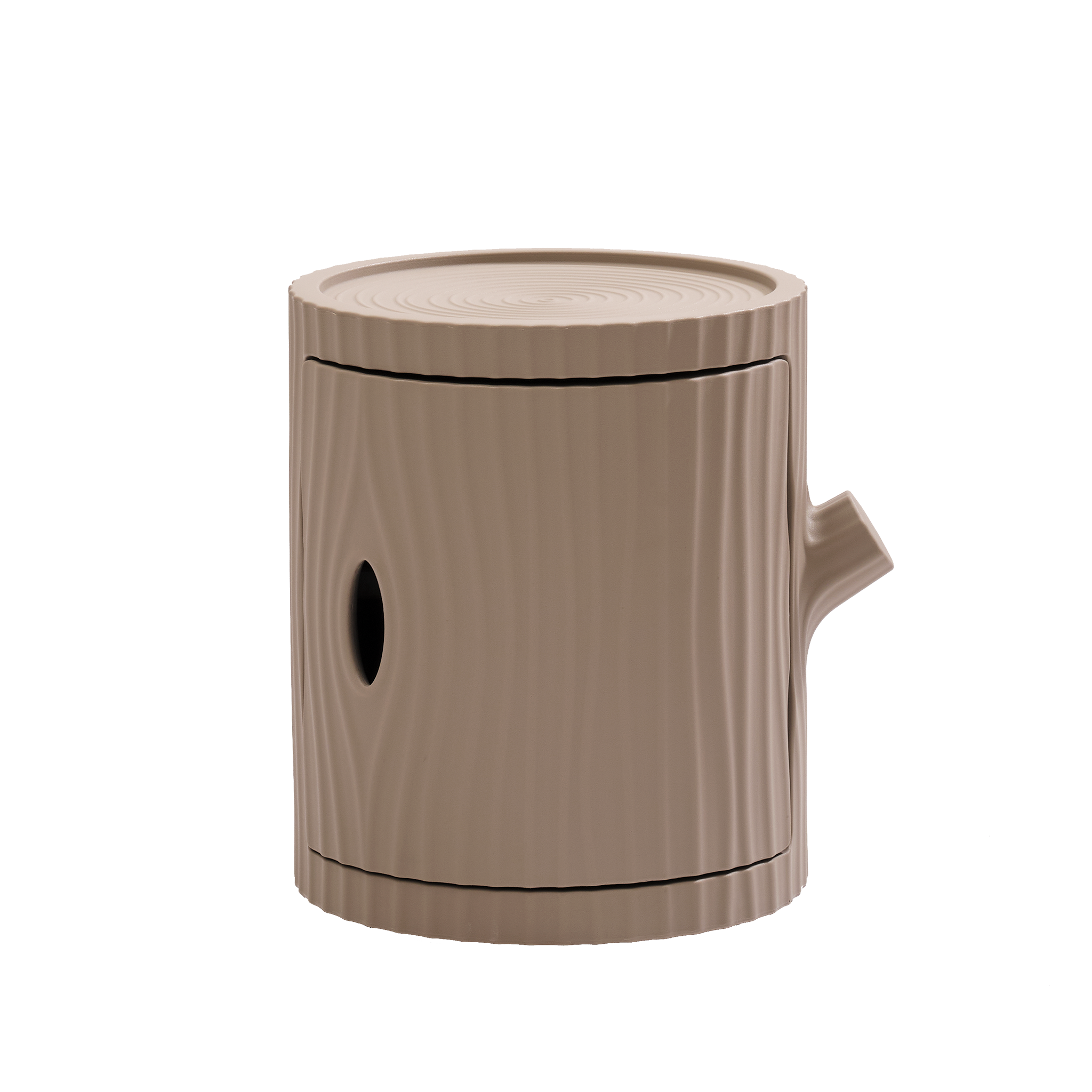 Moderner TRONCO Print-Beistelltisch als stilvolles Sitzmöbel