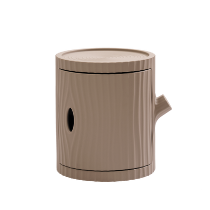 Moderner TRONCO Print-Beistelltisch als stilvolles Sitzmöbel