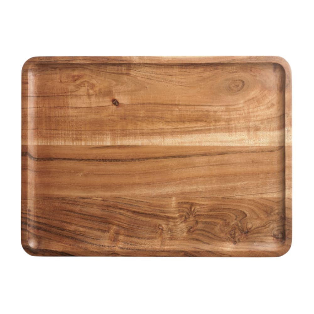 Rundes Tablett BENTO M Akazienholz 33x1,5x33cm | GutRaum8