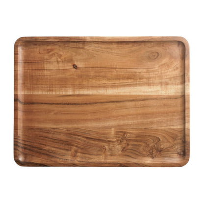 Rundes Tablett BENTO M Akazienholz 33x1,5x33cm | GutRaum8