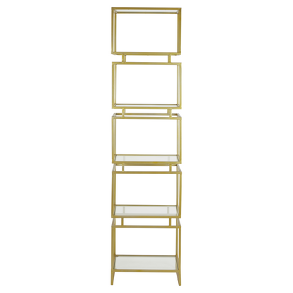 Moderner Schrank aus Metall und Glas, Modell "Lucambo".