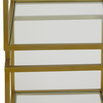 Schrank "Lucambo" in Antik-Bronze-Optik für Wohnräume.