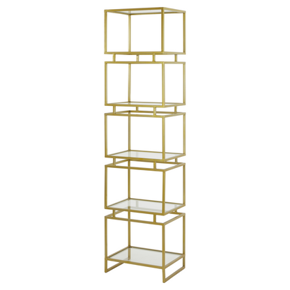 Antik-bronzenes Regal "Lucambo" von Light &amp; Living.