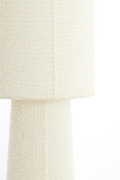 Hochwertige Bouclé Stehleuchte Ø40x165 cm MIKKEL crème
