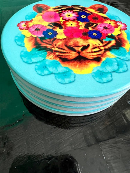 Untersetzer 4er-Set Masktiger