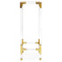 Säule JACQUES PEDESTAL gold, transparent von Jonathan Adler