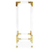Säule JACQUES PEDESTAL gold, transparent von Jonathan Adler