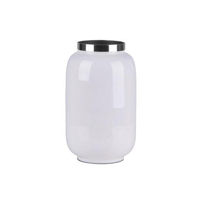 Vase SAIGON S in Weiss/ Silber 20 cm