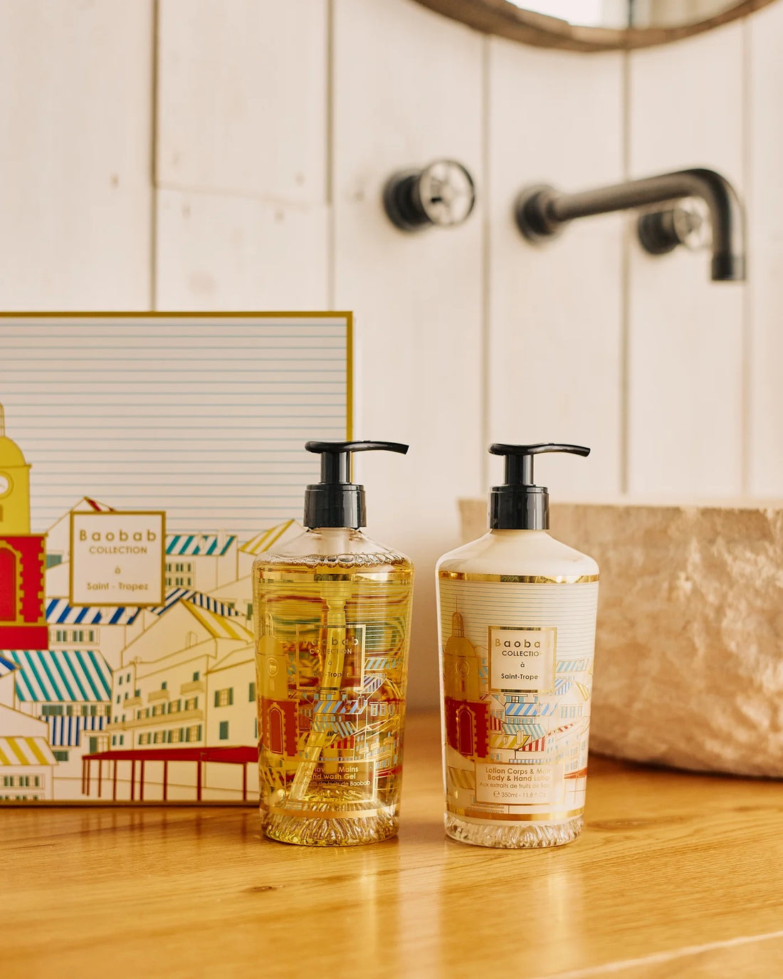 Wellness  - Saint-Tropez – Körper- &amp; Handlotion und Duschgel von Baobab Collection
