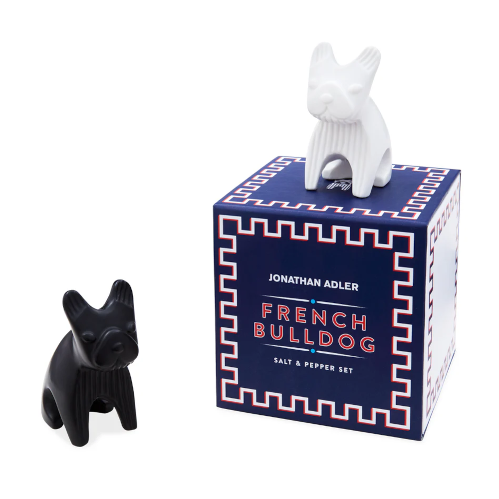 Salz- und Pfefferstreuer FRENCH BULLDOG schwarz/weiß von Jonathan Adler