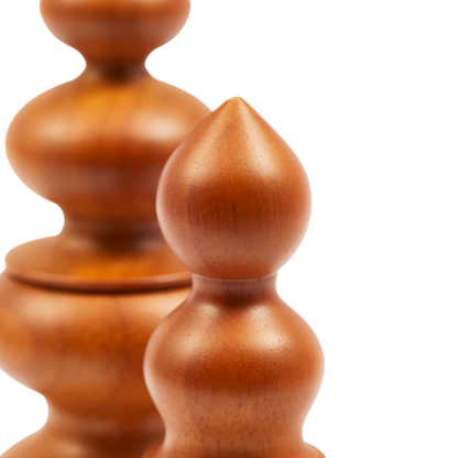 Pols Potten Grinder in mittlerer Größe mit mattem Holzfinish