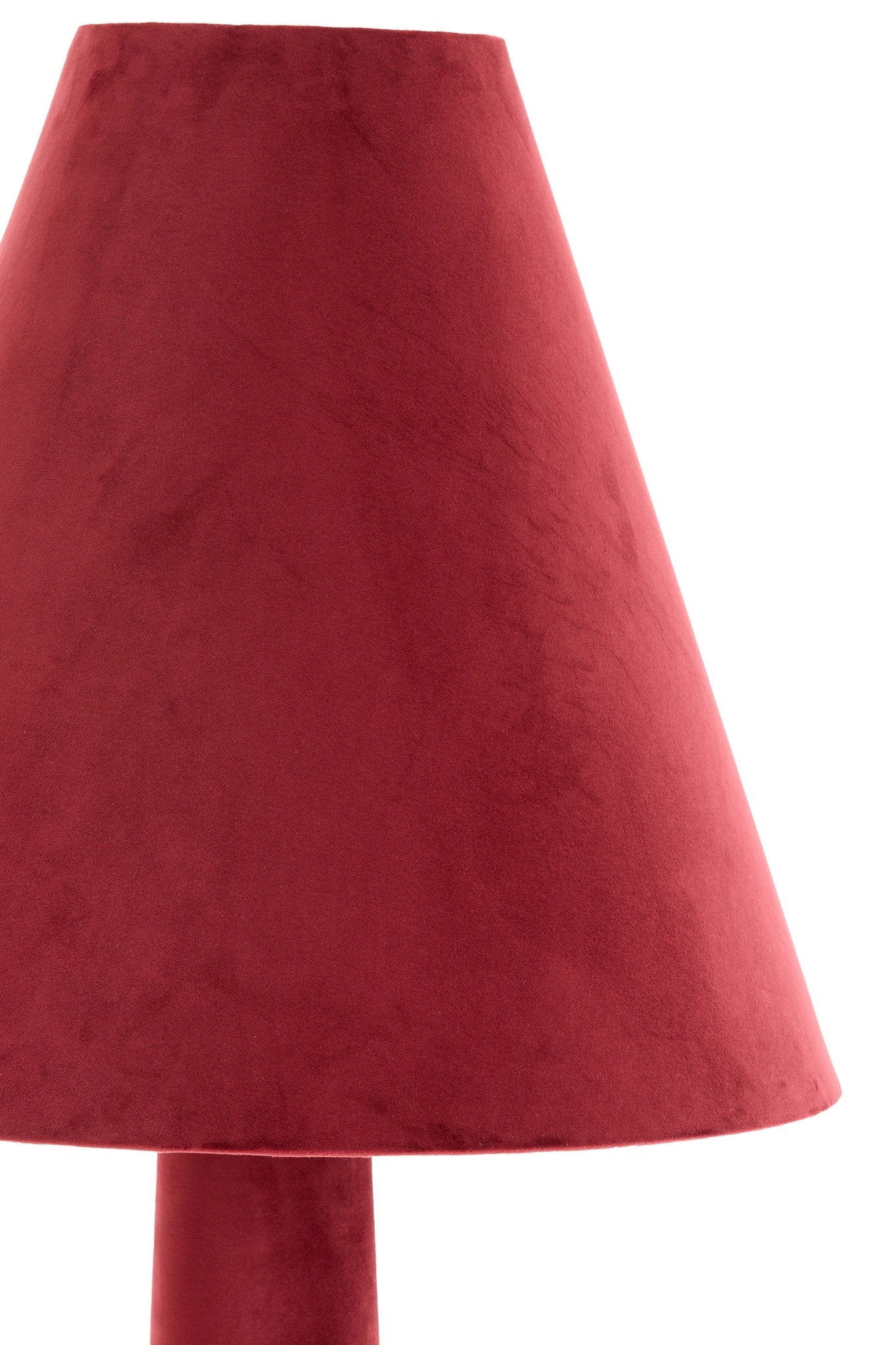 Stehleuchte Ø50x168 cm DEVIA Velvet burgund mit E27 Fassung