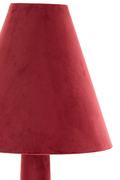 Stehleuchte Ø50x168 cm DEVIA Velvet burgund mit E27 Fassung
