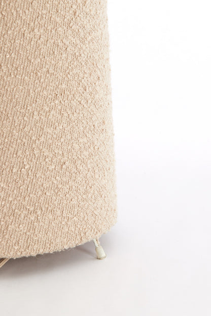 Bouclé Stehleuchte Ø40x165 cm MIKKEL als Eyecatcher