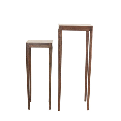 Conjunto de columnas STIJN de madera de mango, marrón