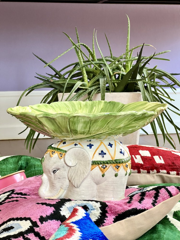 Keramik Schale Elefant Menagerie