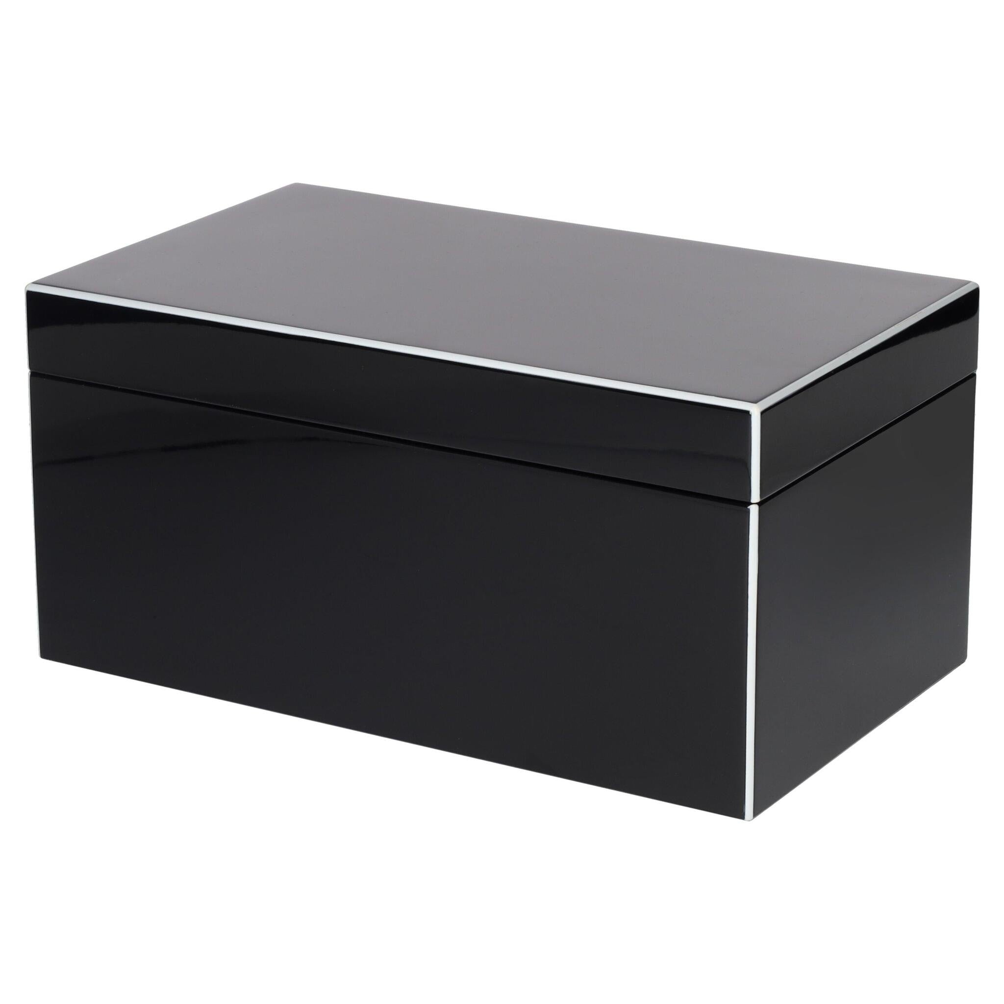 Schwarze Tang M Schmuckbox, funktionale Schmuckaufbewahrung