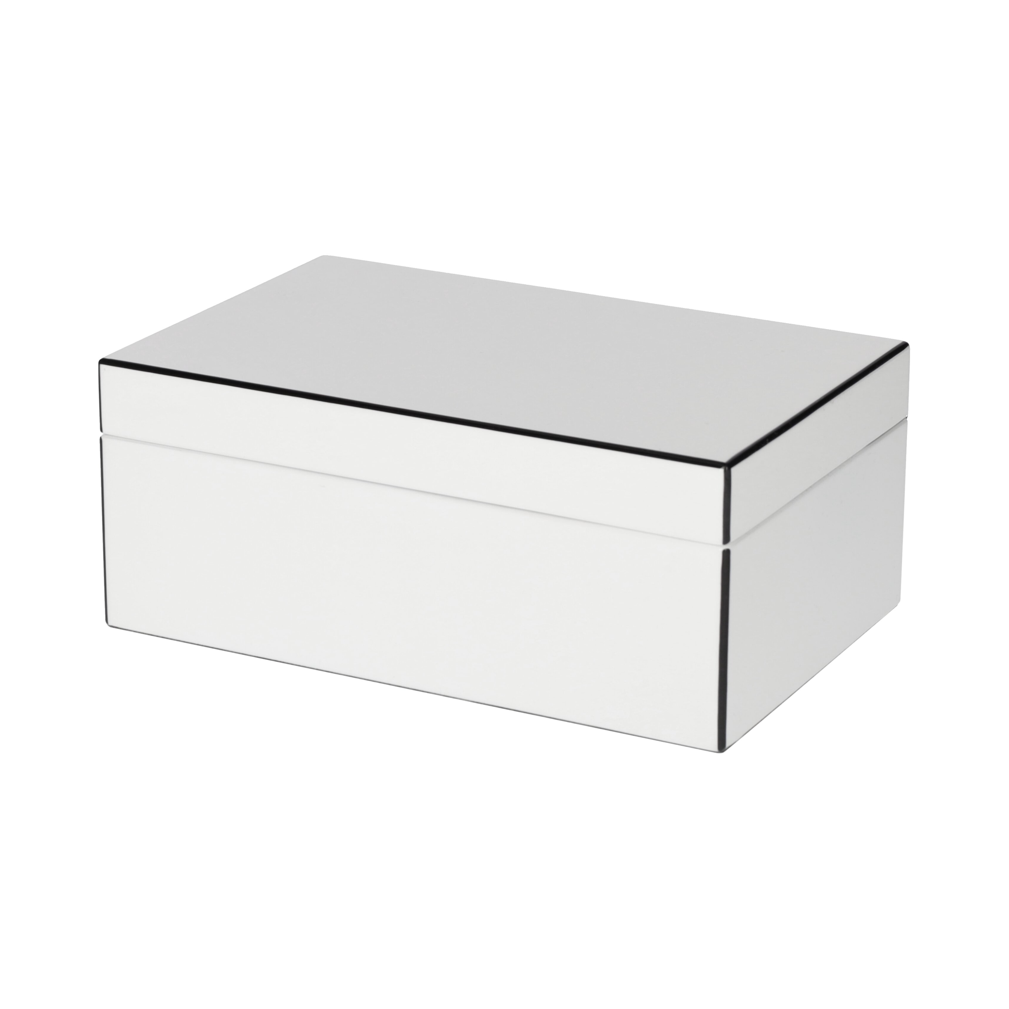Elegante Schmuckbox Tang S weiß als Wohnaccessoire