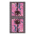 Seidenschal, fuchsia pink, mit exotischem Motiv