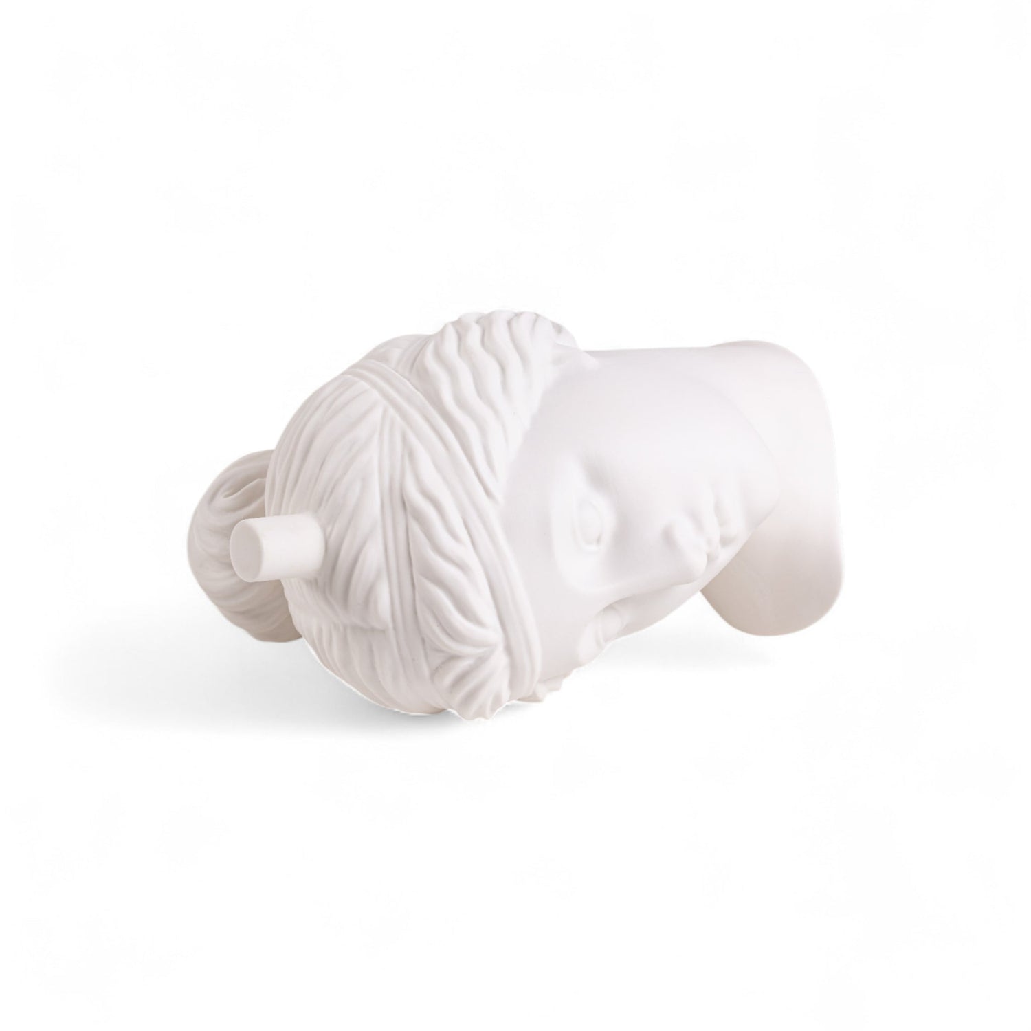 Seletti Designvase AMOR VOLAT in Weiß, inspiriert von klassischer Skulptur