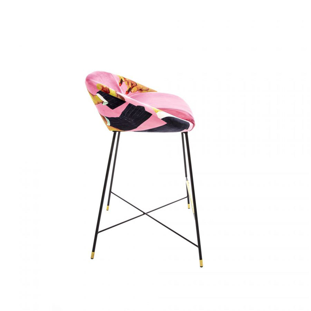 Barhocker LIPSTICKS in pink von Seletti